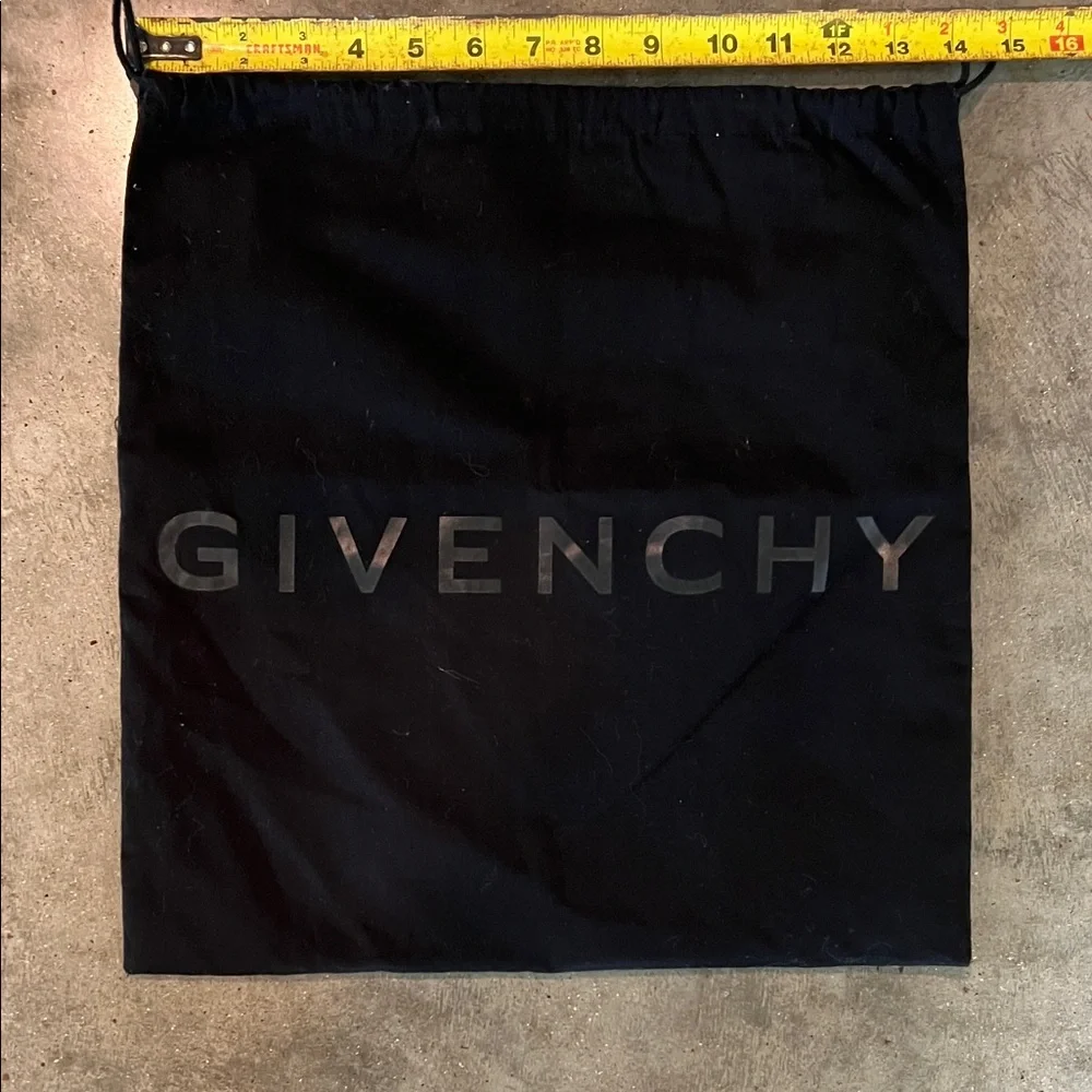 Authentic Givenchy Black Logo Drawstring Dust Bag for Men